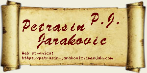 Petrašin Jaraković vizit kartica